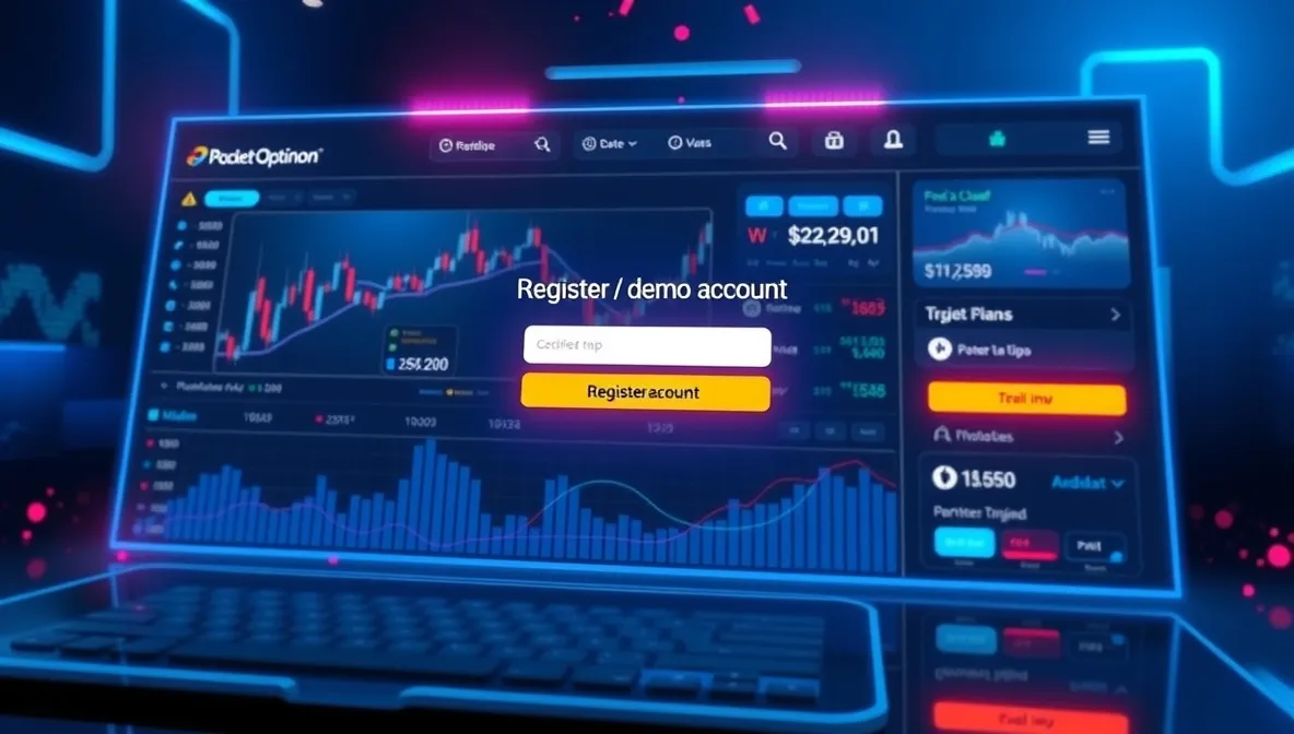 Регистрация демо-счета на Pocket Option